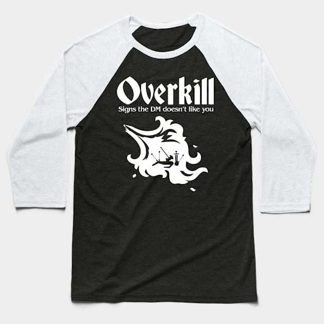 Pen and paper overkill Baseball T-Shirt by avogel